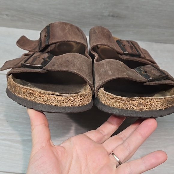 Birkenstock Mens Arizona  Suede Sandals with Buckle Straps Shoes Sz 44/11 Regula main image 8